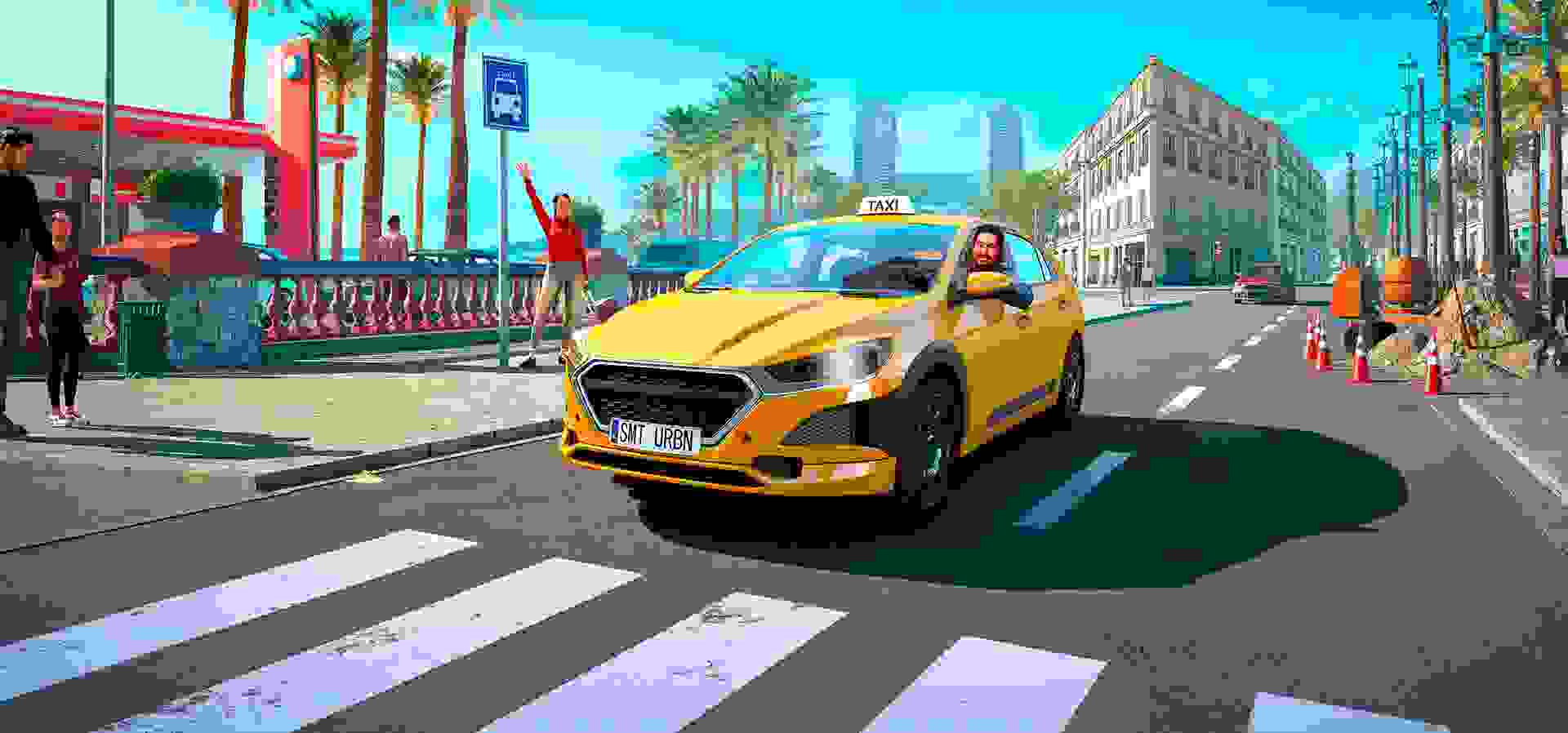 Imagem de fundo do produto Taxi Life: A City Driving Simulator - PS5