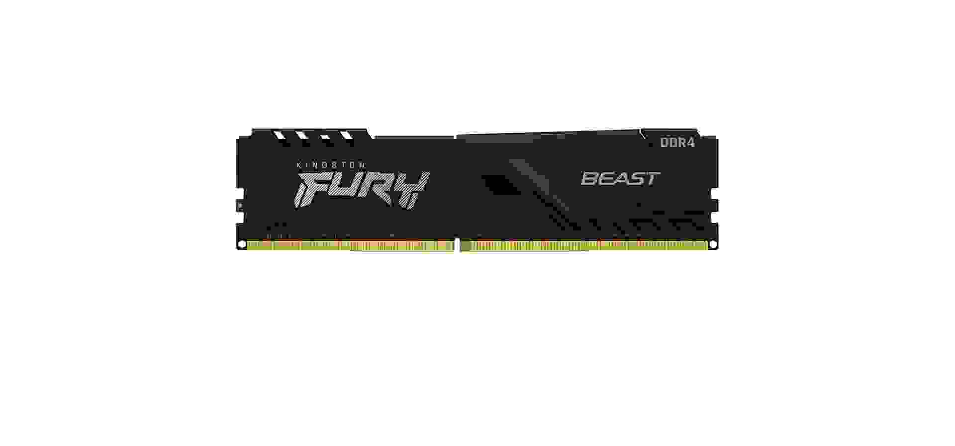 Imagem de fundo do produto Memória Kingston Fury 16GB 2666MHz DDR4 Black KF426C16BB1/16