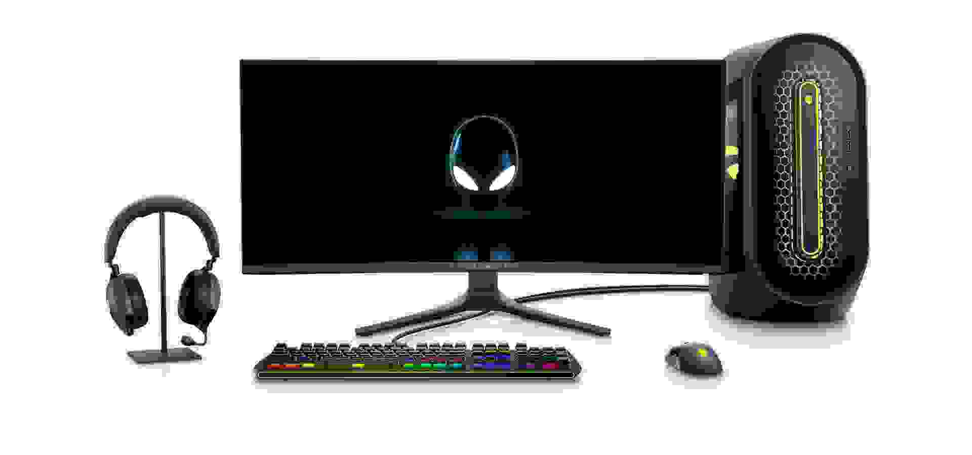 Imagem de fundo do produto Monitor Gamer Curvo Alienware QD-OLED de 34”- AW3423DWF
