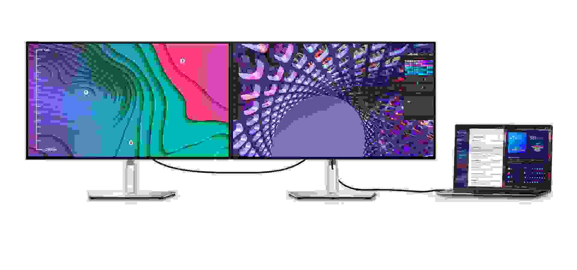 Imagem de fundo do produto Monitor Dell UltraSharp de 27" 4K Hub USB-C U2723QE