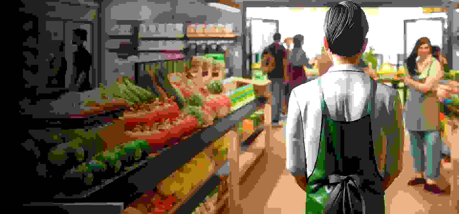 Imagem de fundo do produto Supermarket Owner Simulator: Business - PS4