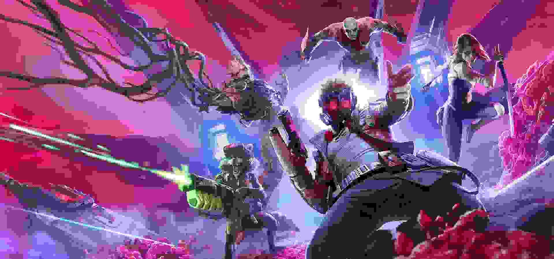 Imagem de fundo do produto Marvel's Guardians of the Galaxy PS4 - Físico