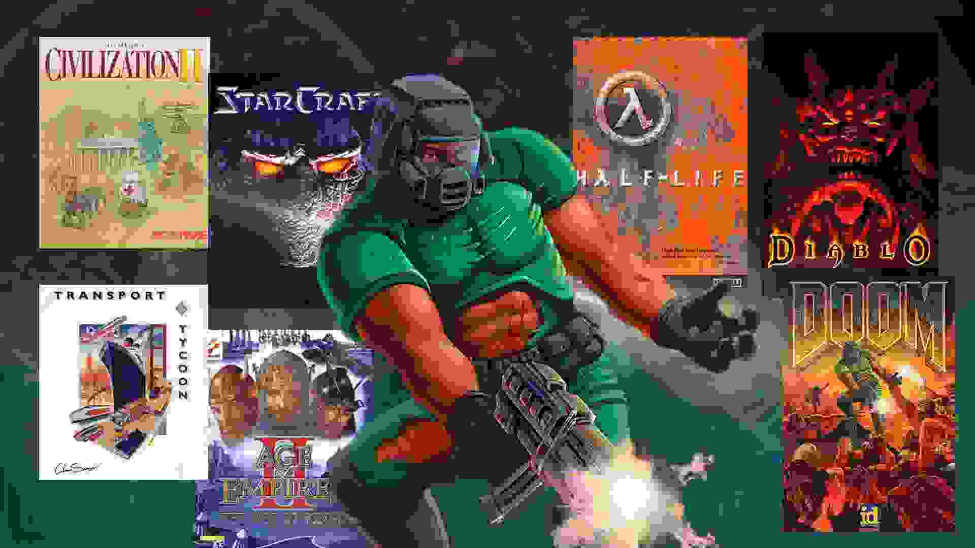 Imagem de fundo do produto Nostalgia dos anos 1990: Os jogos mais populares para PC