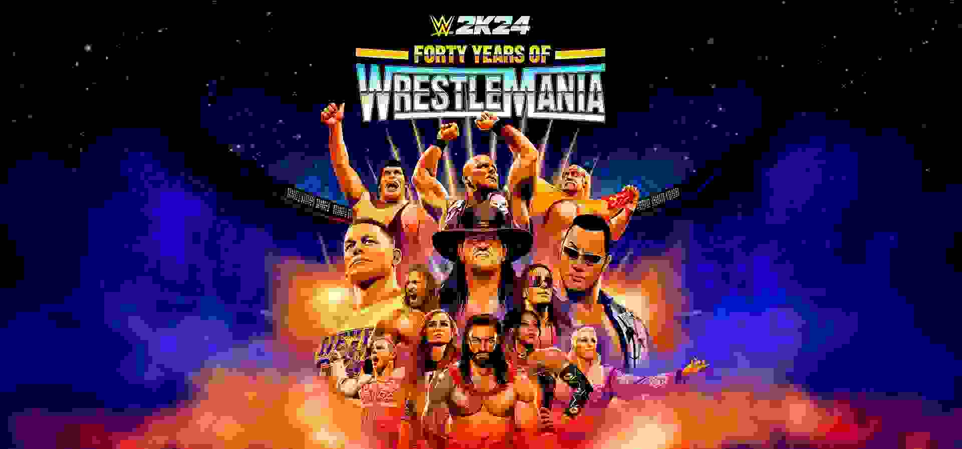 Imagem de fundo do produto WWE 2K24 Edição 40 Anos do WrestleMania - Xbox One e Series X|S