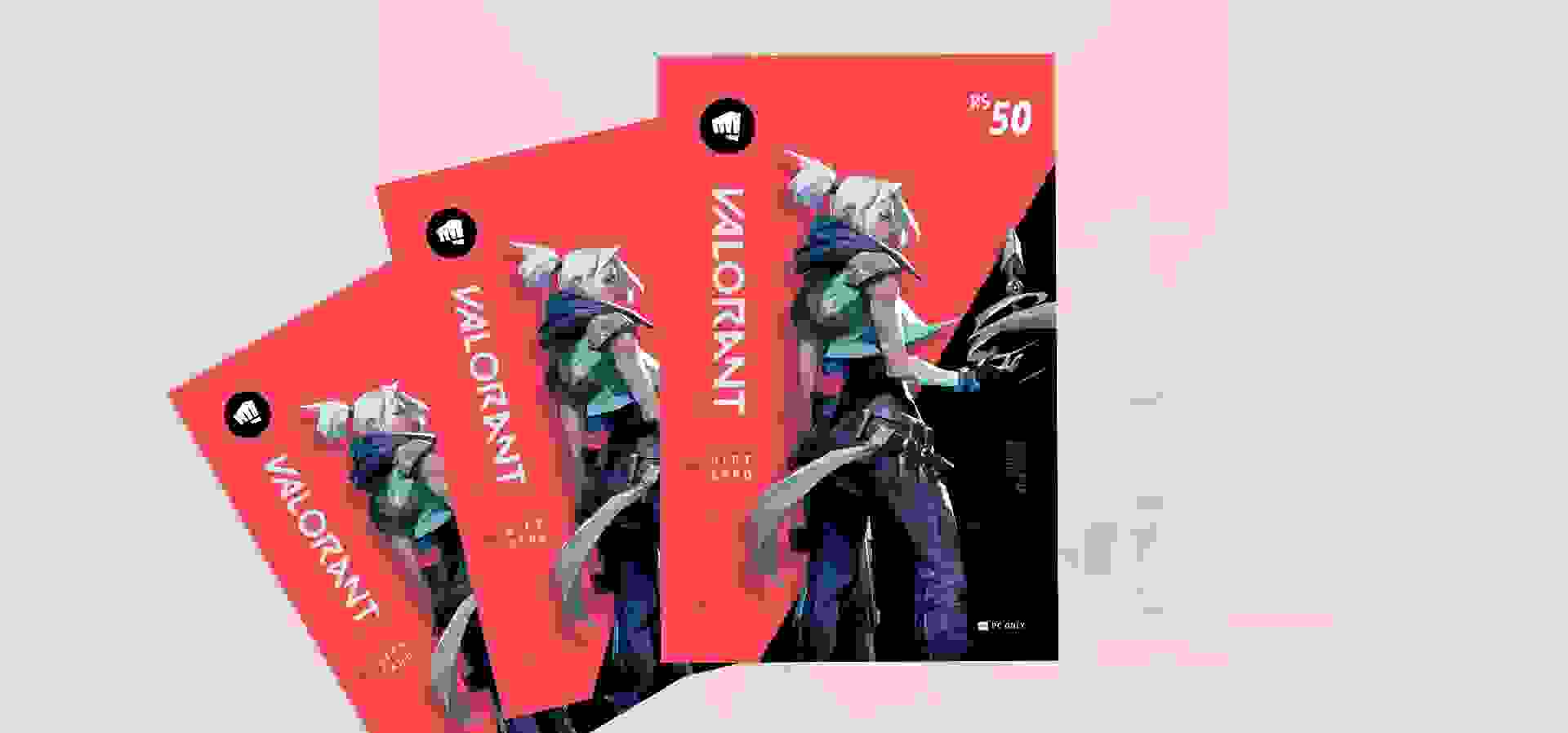 Imagem de fundo do produto Gift Card Riot Valorant - 50 Reais