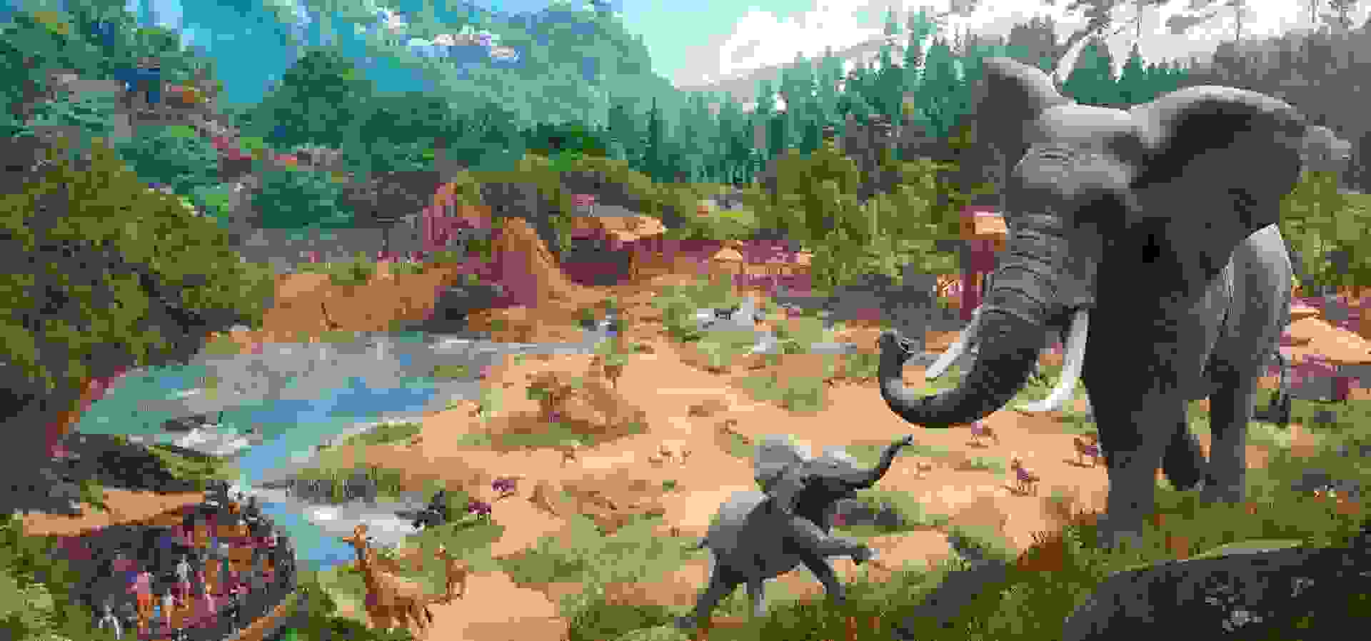 Imagem de fundo do produto Planet Zoo Edição Definitiva - PS5