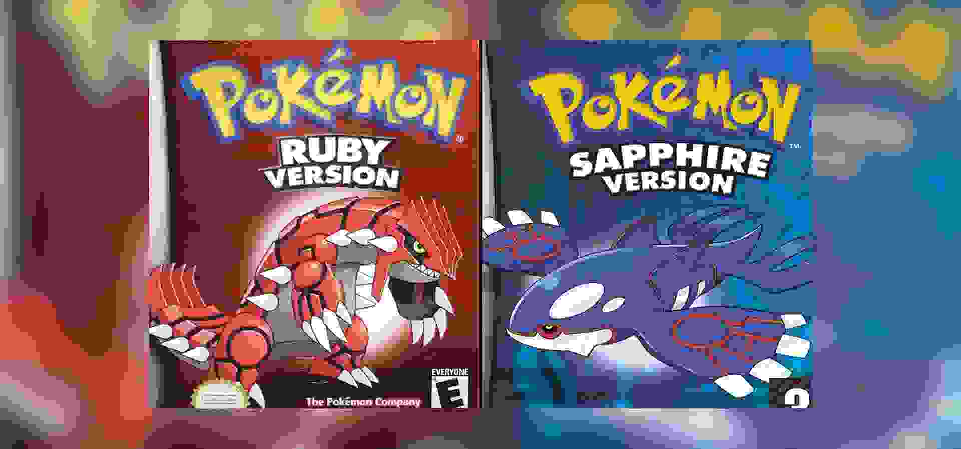 Imagem de fundo do produto Pokémon Ruby e Sapphire - Game Boy Advance