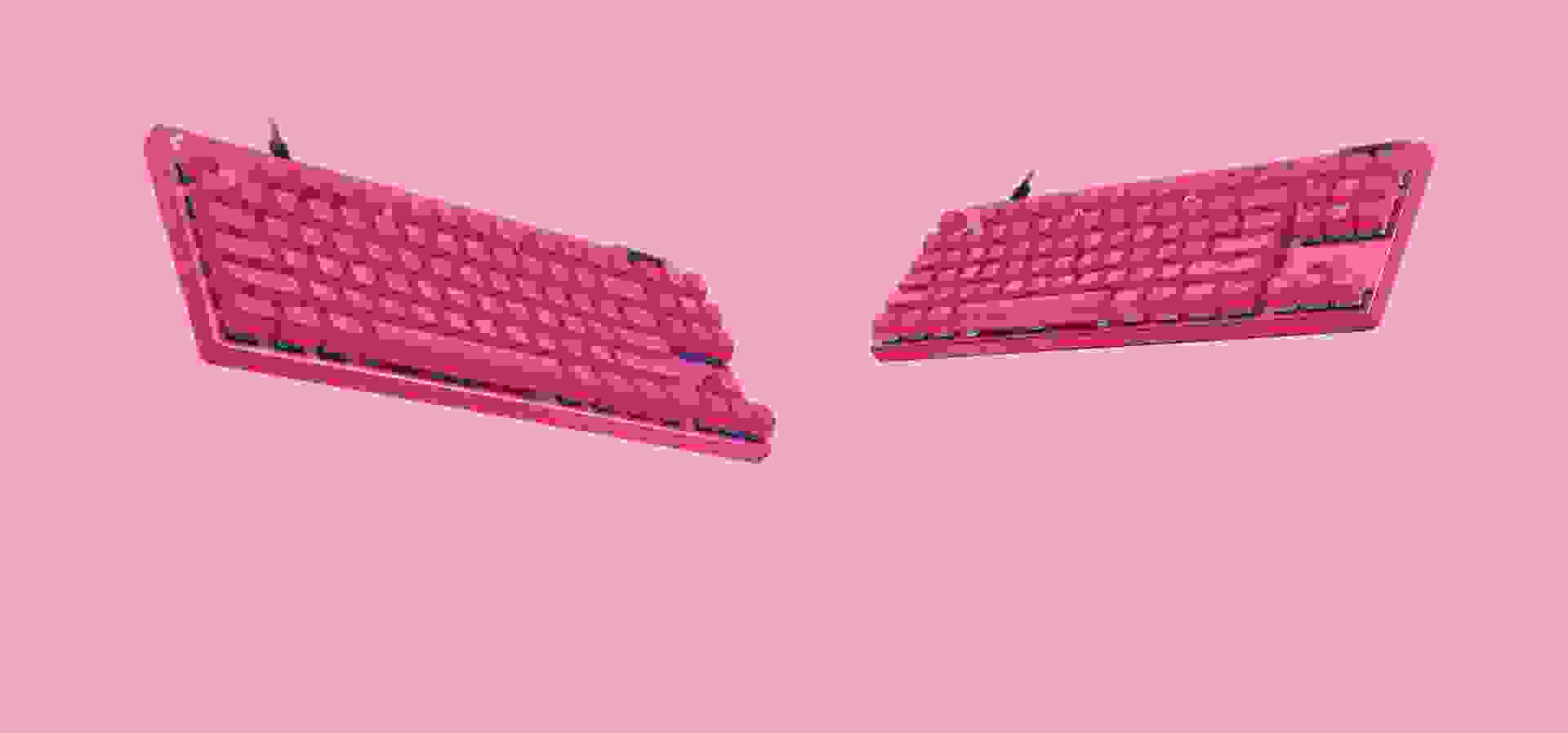 Imagem de fundo do produto Teclado Mecânico Gamer com fio Logitech G Pro X TKL Rapid Switch Brown Tactile - Rosa
