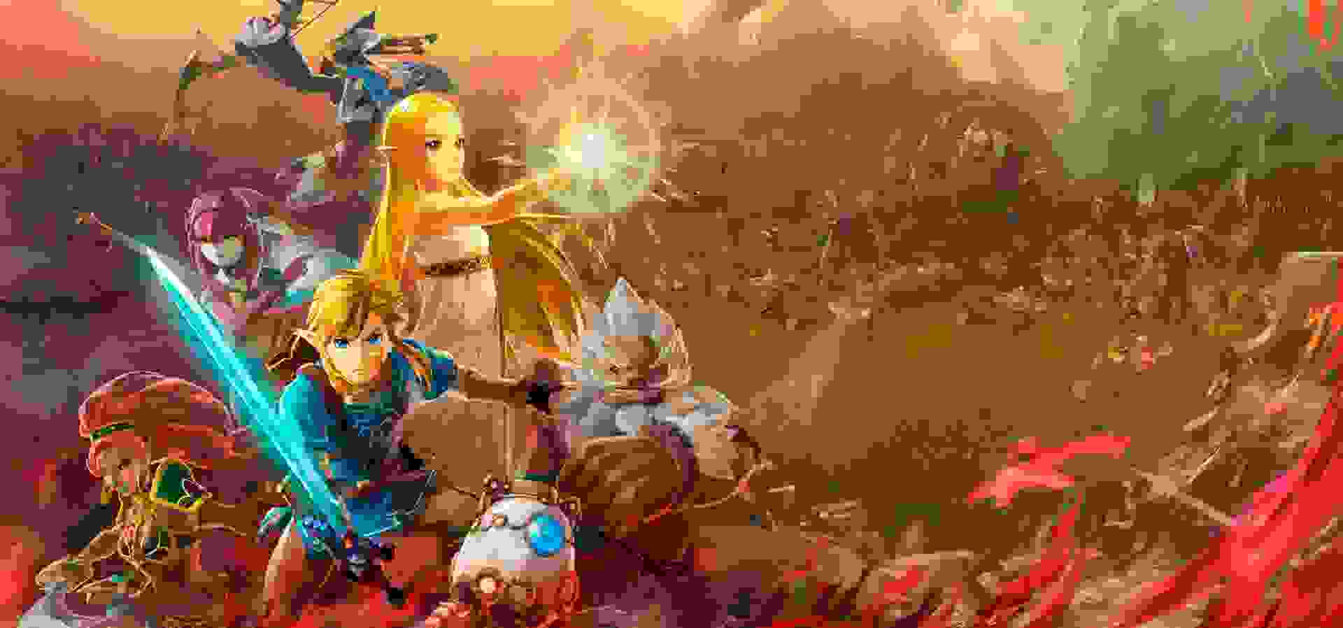 Imagem de fundo do produto Hyrule Warriors: Age of Calamity - Switch