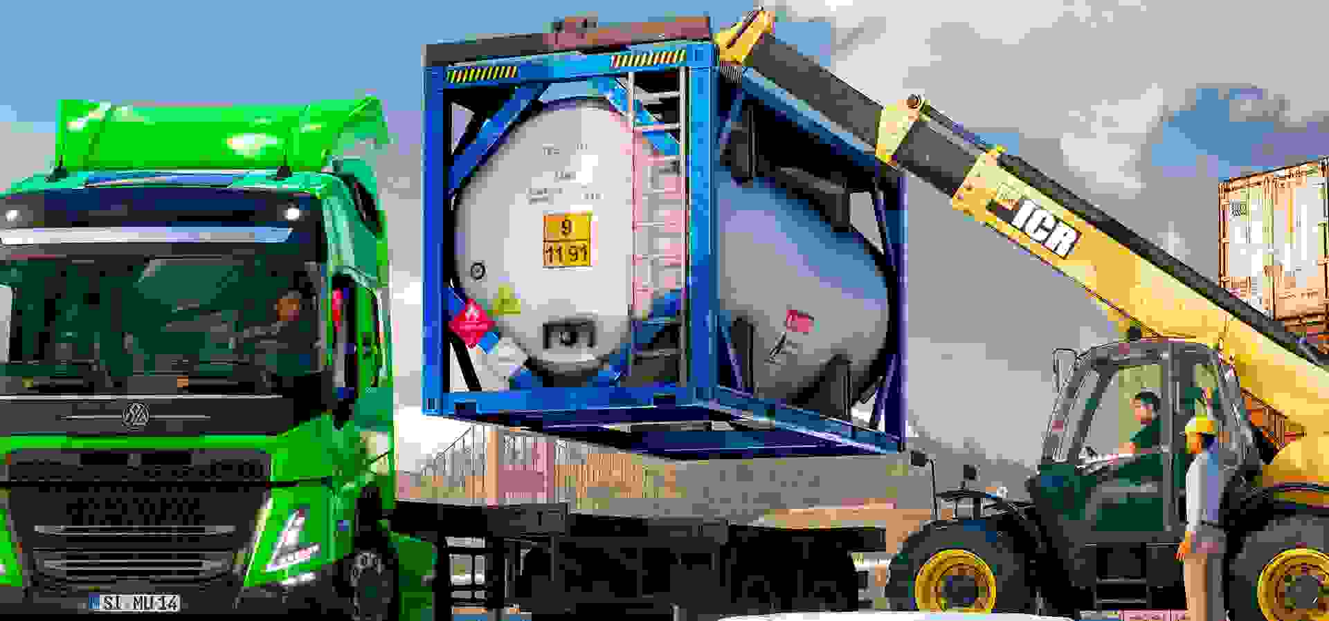 Imagem de fundo do produto Truck and Logistics Simulator - PS4