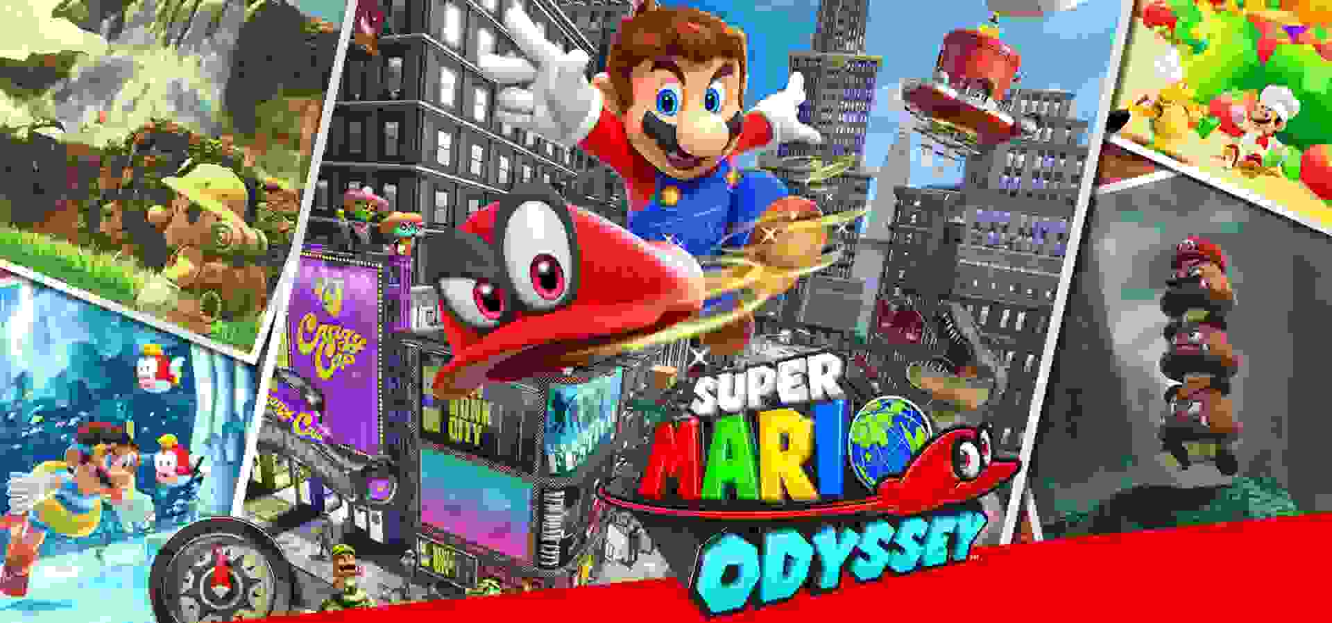 Imagem de fundo do produto Super Mario Odyssey Switch - Físico