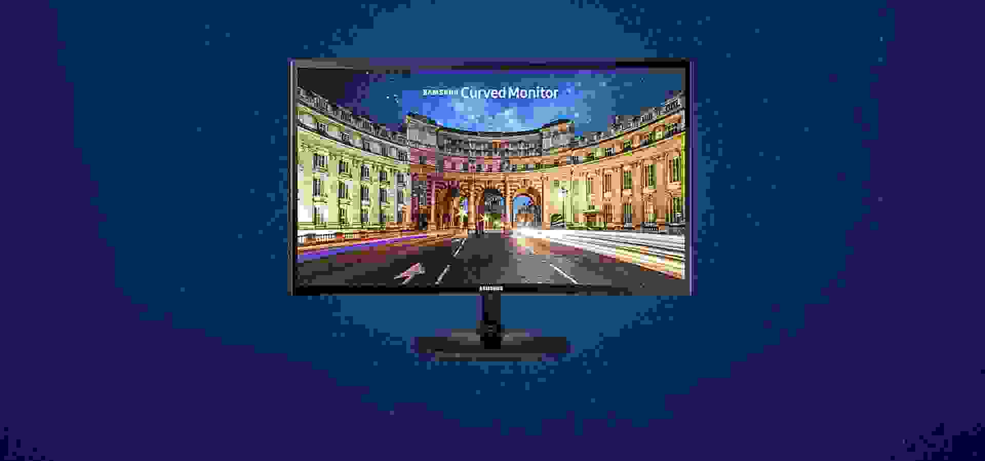 Imagem de fundo do produto Monitor Curvo CF39 27" Samsung LC27F390FHLMZD