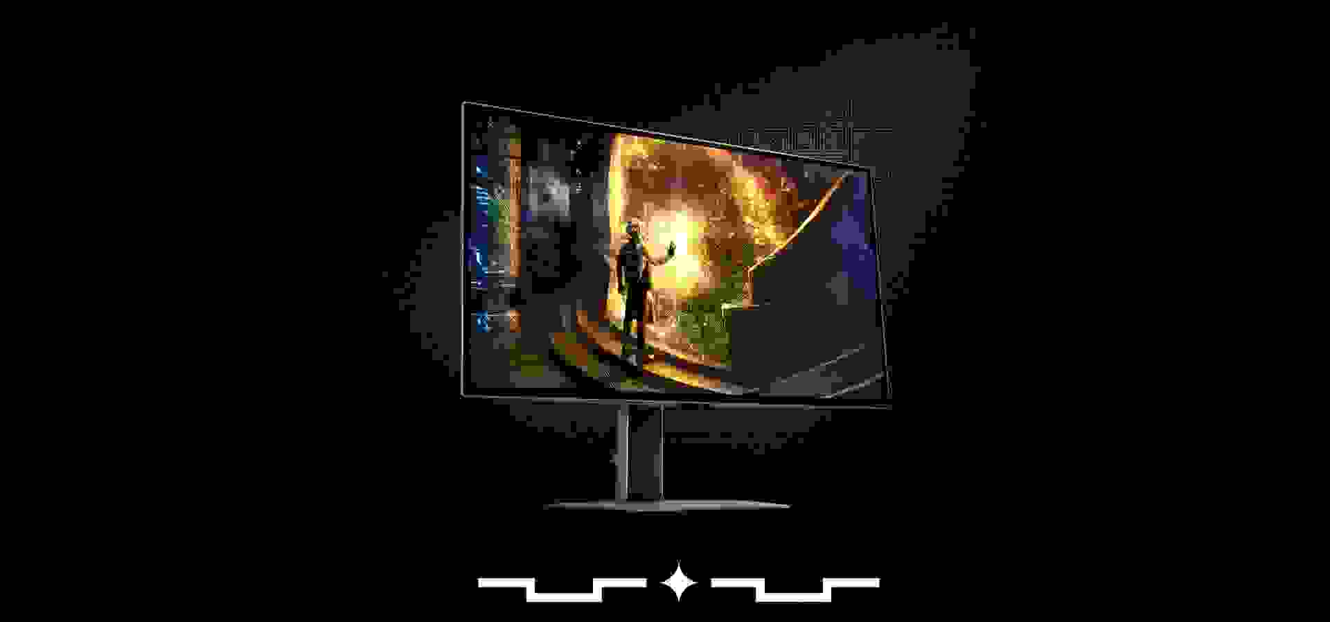 Imagem de fundo do produto Monitor Gamer Odyssey OLED G6 240Hz 27" Samsung LS27DG612SLXZD