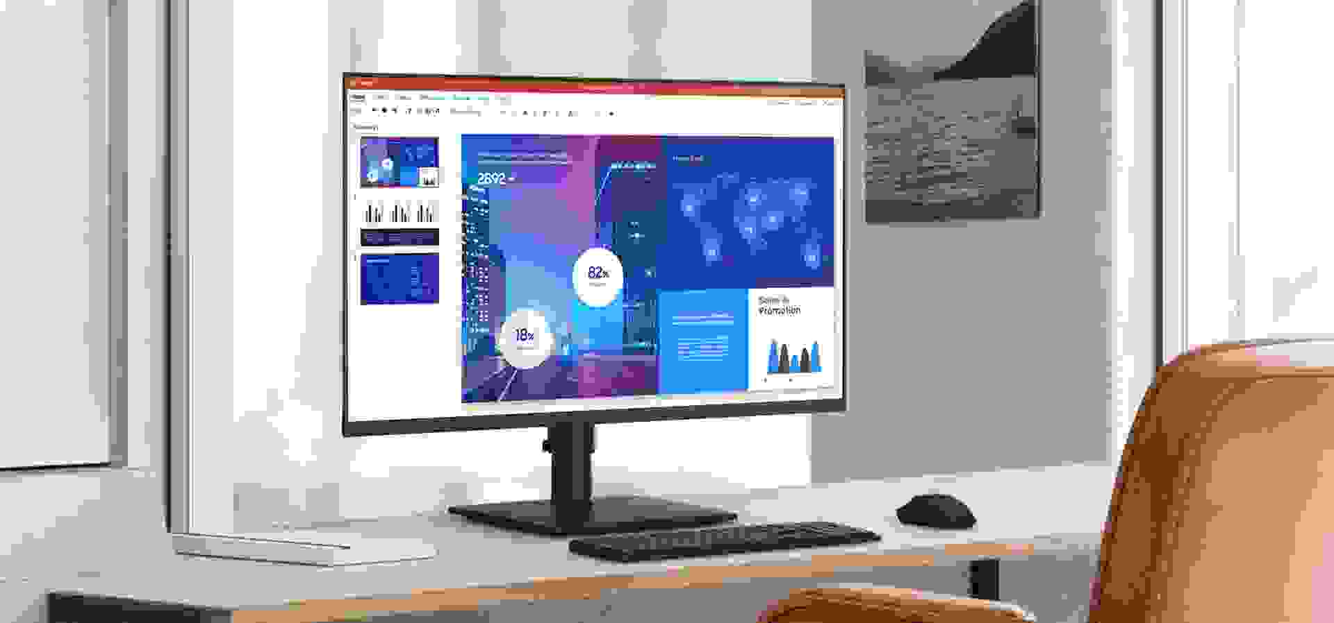 Imagem de fundo do produto Monitor Essential S4 24" FHD 100Hz Samsung LS24D400GALMZD