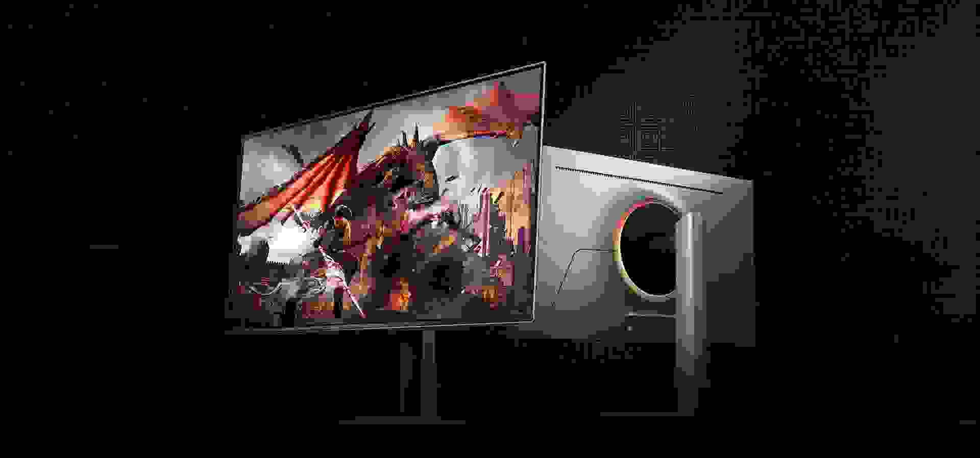 Imagem de fundo do produto Monitor Gamer Odyssey OLED G8 32" Samsung LS32DG800SLXZD