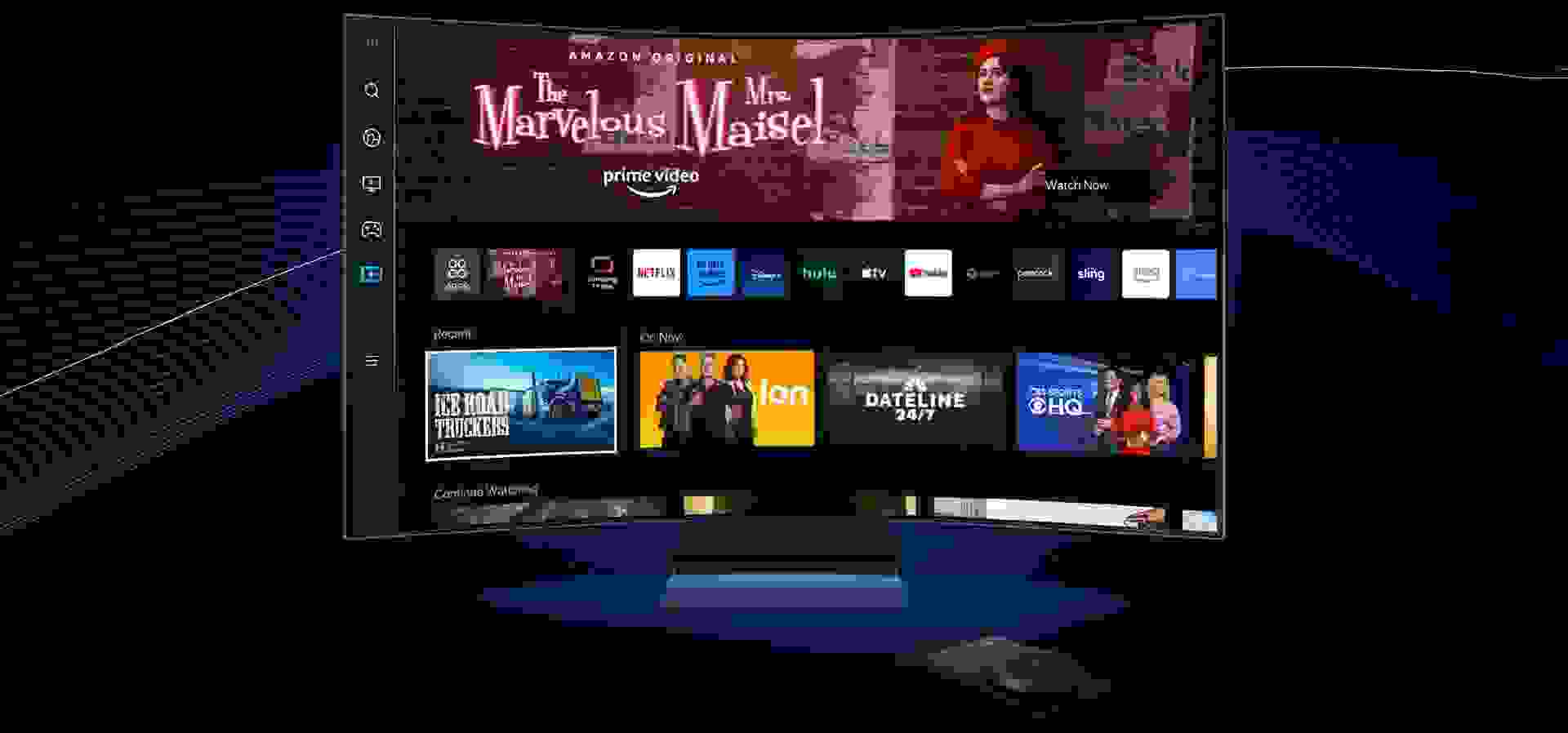Imagem de fundo do produto Monitor Gamer Odyssey Ark 55" 2nd Gen Samsung LS55CG97WNLXZD