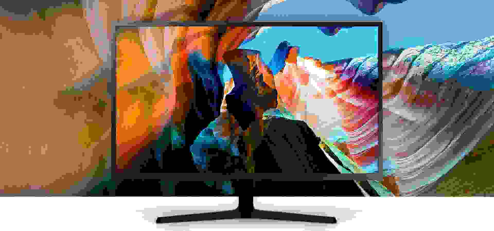 Imagem de fundo do produto Monitor UHD UJ59 32" Samsung LU32J590UQLMZD