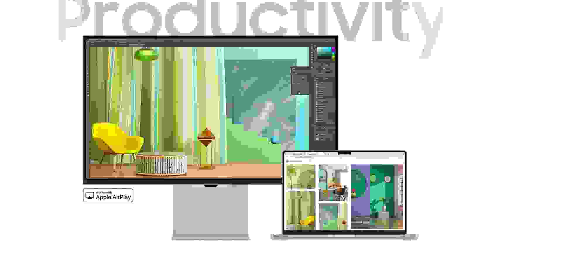 Imagem de fundo do produto Monitor ViewFinity S9 27" Samsung LS27C900PALXZD