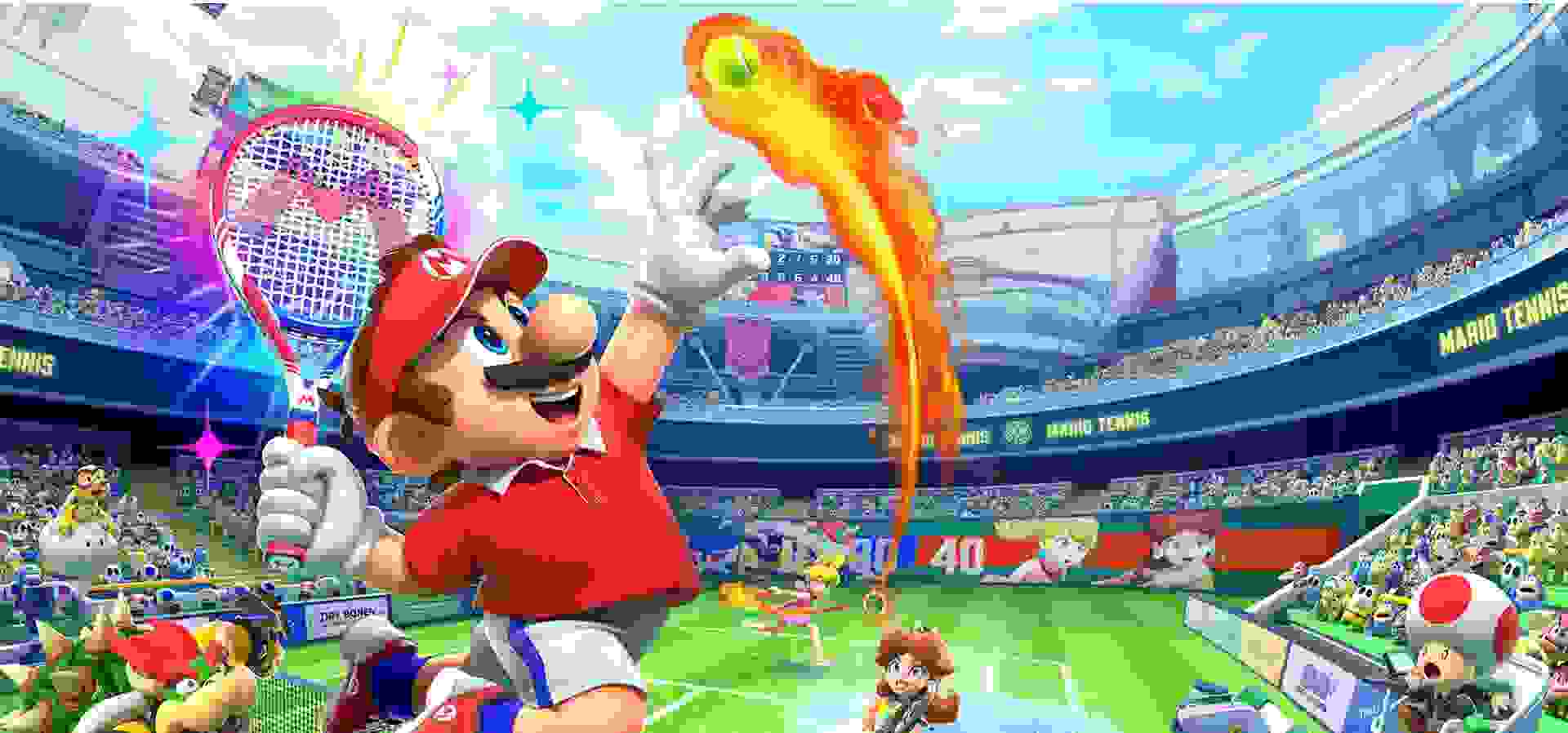 Imagem de fundo do produto Mario Tennis™ Fever - Switch 2
