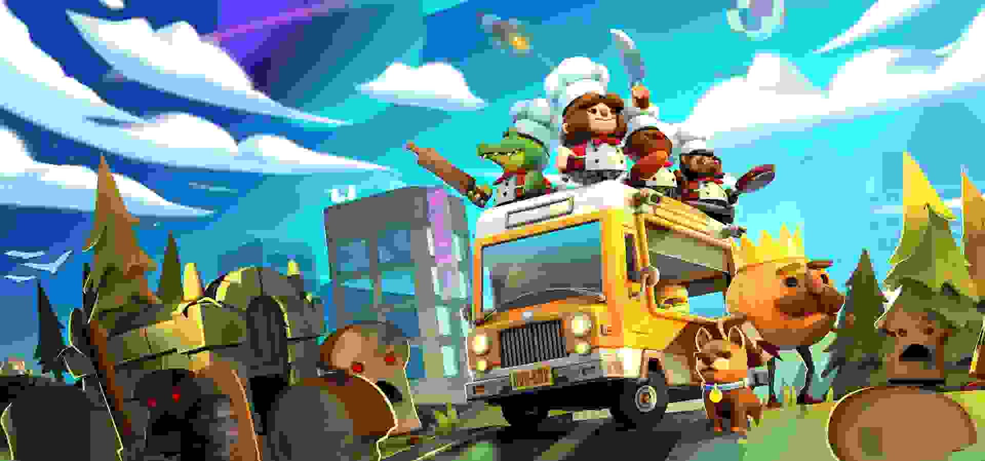 Imagem de fundo do produto Overcooked! And Overcooked! 2 Switch - Físico
