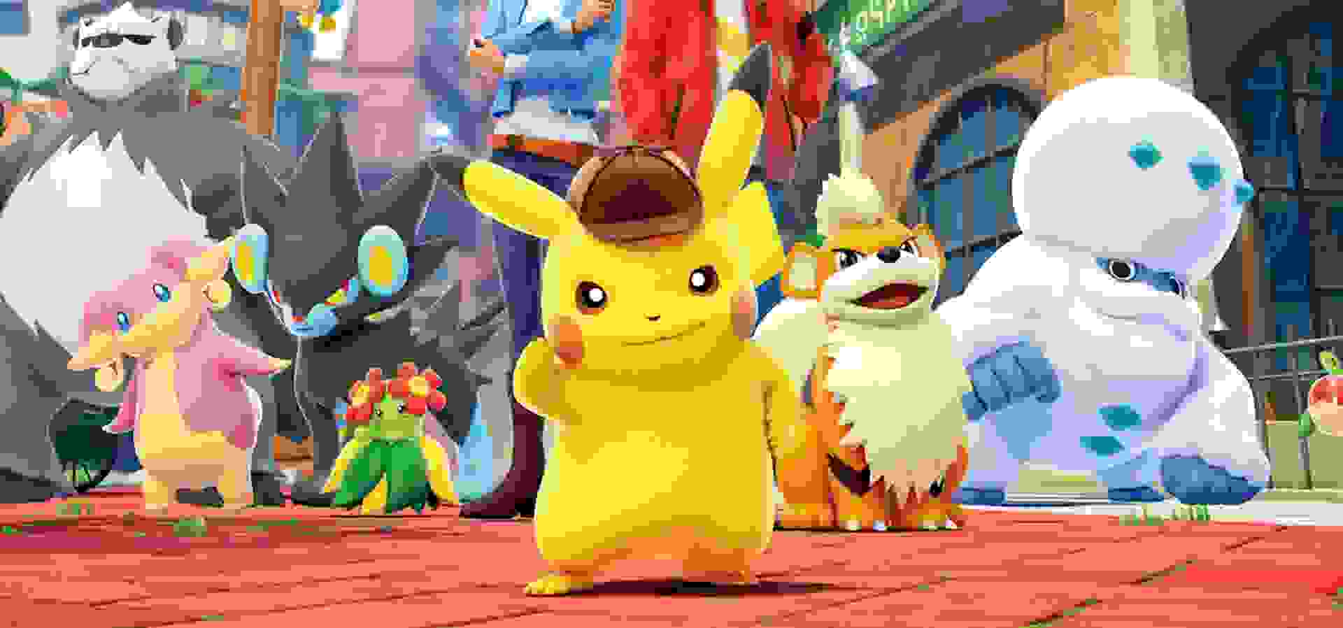 Imagem de fundo do produto Detective Pikachu Returns Switch - Físico 