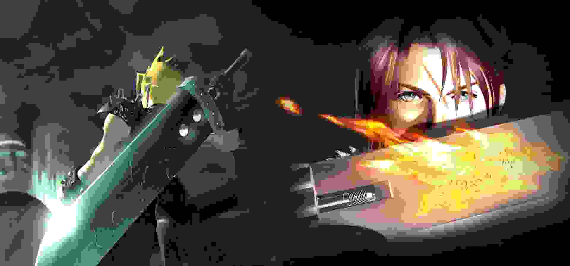 Imagem de fundo do produto Final Fantasy VII / Final Fantasy VIII Remasterizado Twin Pack Switch - Físico 