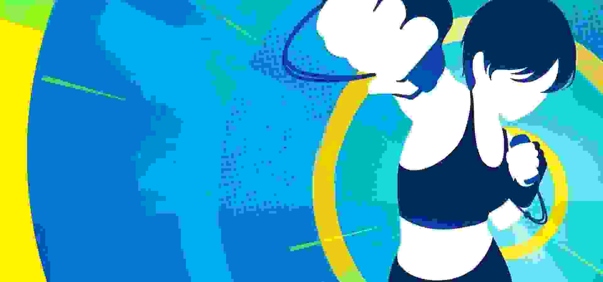 Imagem de fundo do produto Fitness Boxing 3: Your Personal Trainer Switch - Físico 