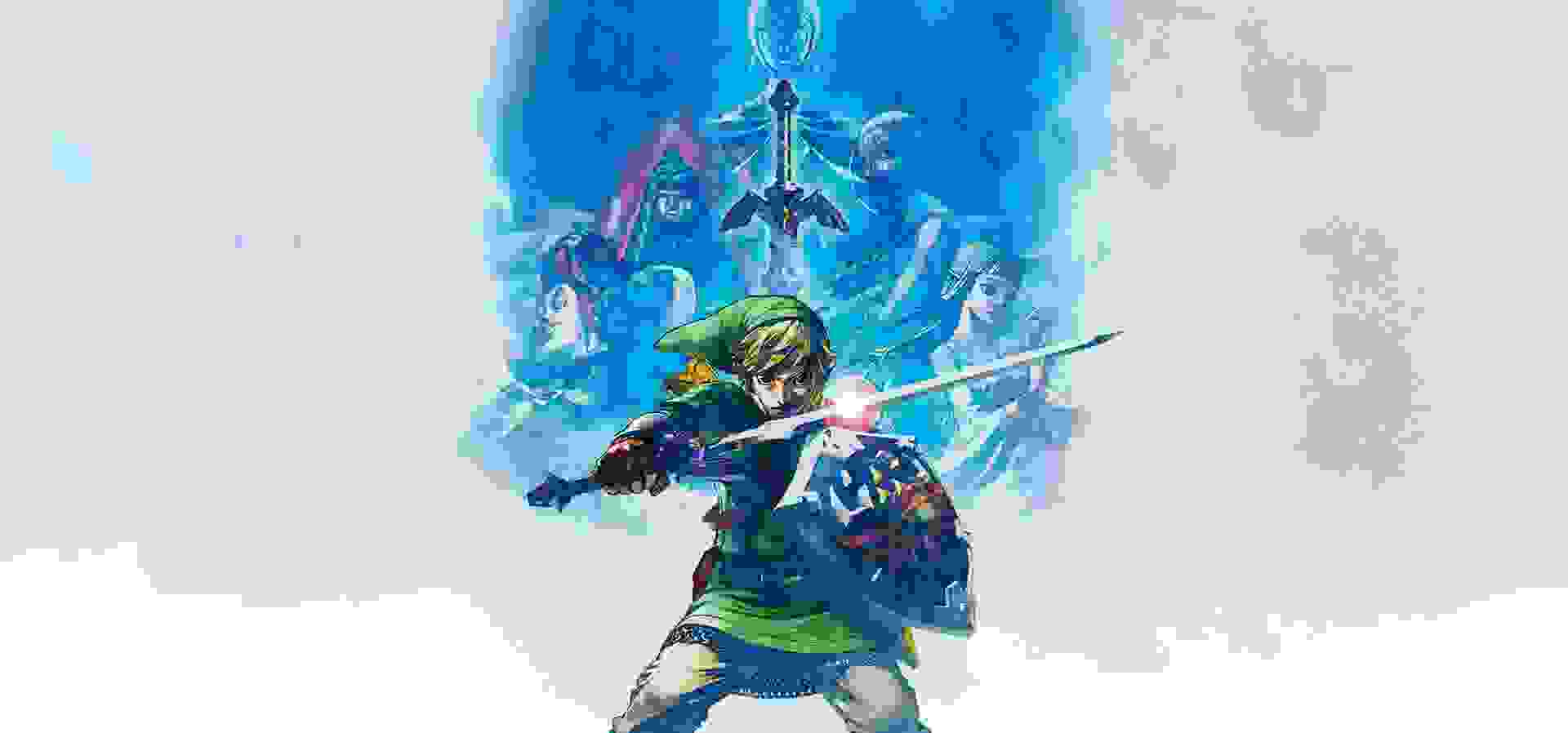 Imagem de fundo do produto The Legend of Zelda Skyward Sword HD Switch - Físico