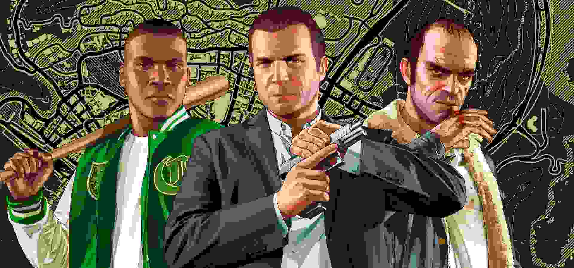 Imagem de fundo do produto Grand Theft Auto V PS5 - Físico