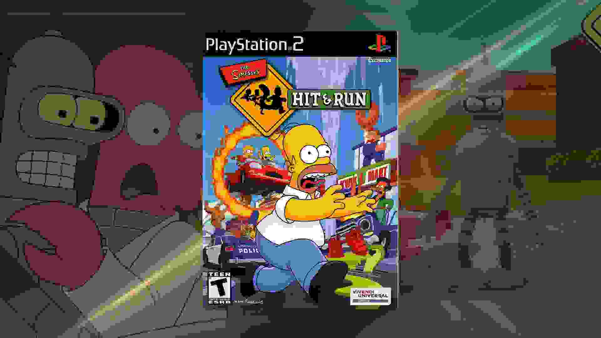 Imagem de fundo do produto Jogo clássico dos Simpsons ganha mod de fãs de Futurama