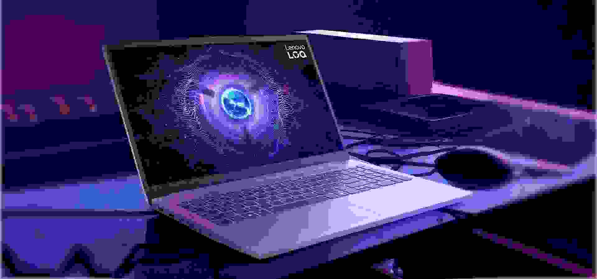 Imagem de fundo do produto Lenovo LOQ-e Intel Core i5-12450HX Windows 11 Pro 16GB 512GB SSD RTX 3050