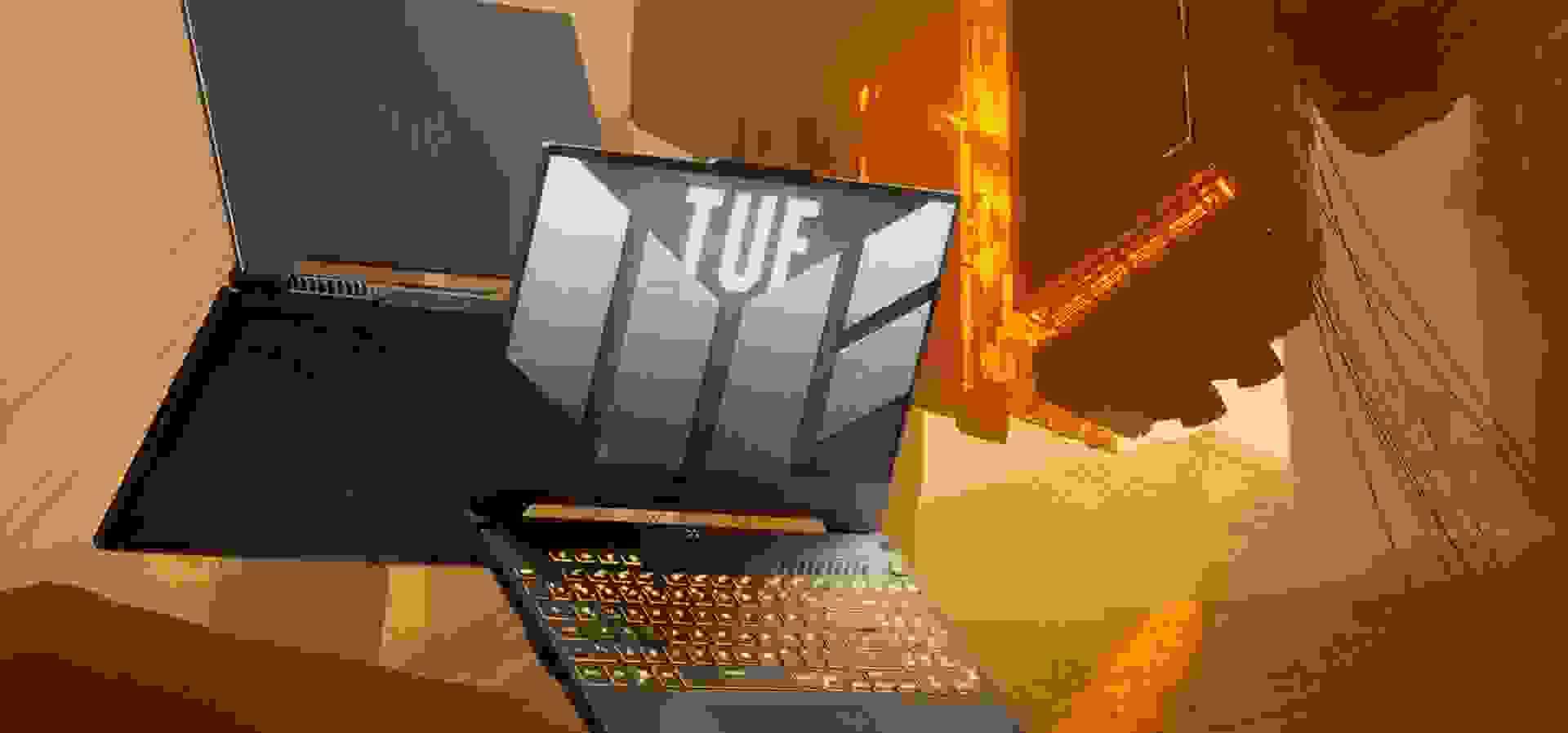 Imagem de fundo do produto Notebook ASUS TUF Gaming A15, GeForce RTX 2050, AMD Ryzen 7 7435HS, 16 GB, 512 GB SSD, W11 Home, Tela 15.6'' FHD, Graphite Black - FA506NFR-HN060W