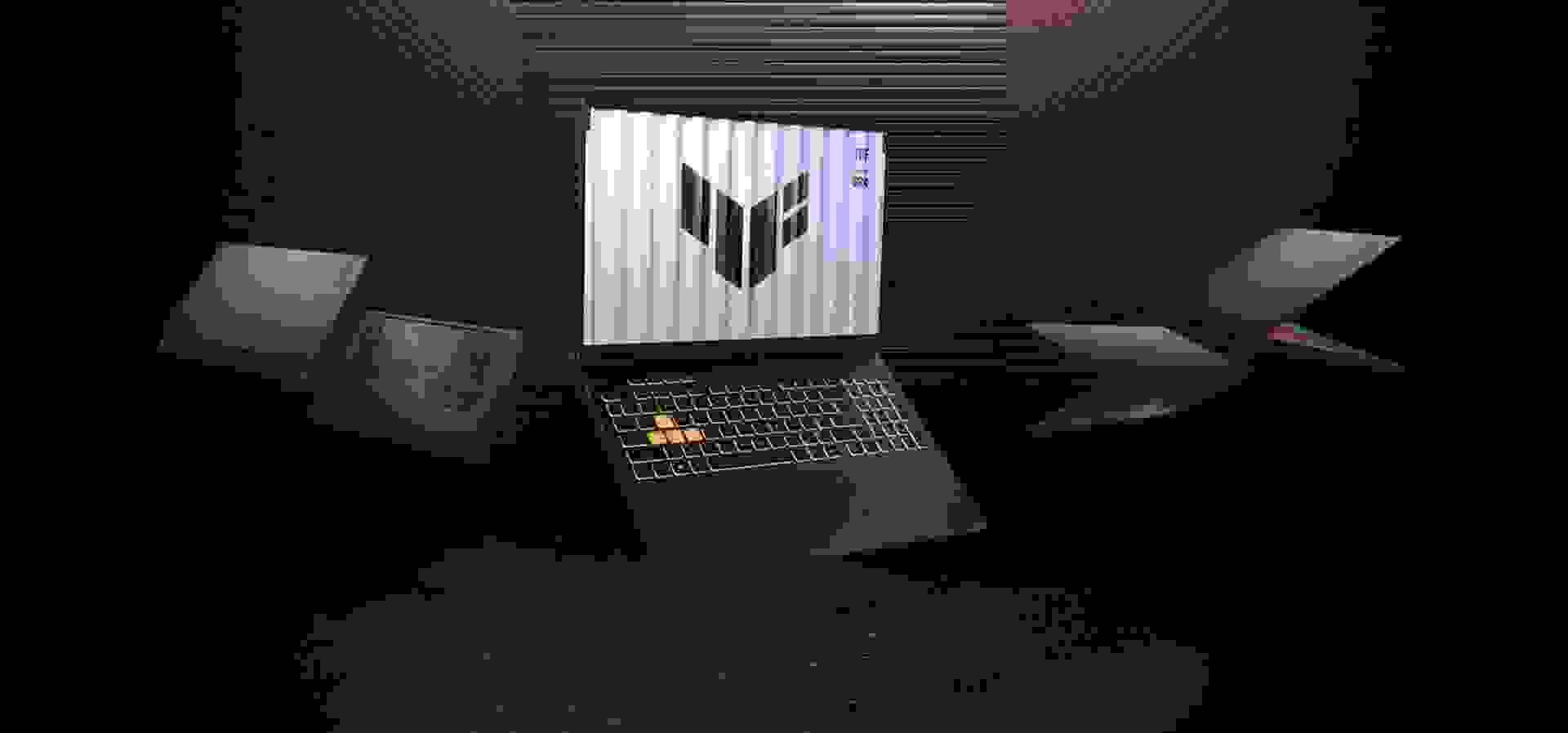 Imagem de fundo do produto Notebook ASUS TUF Gaming F16 Intel Core i7 14650HX, RTX 5050, 16GB, 512GB SSD, Windows 11 Home, Tela 16" 165Hz Nível IPS, Cinza - FX608JHR RV016W