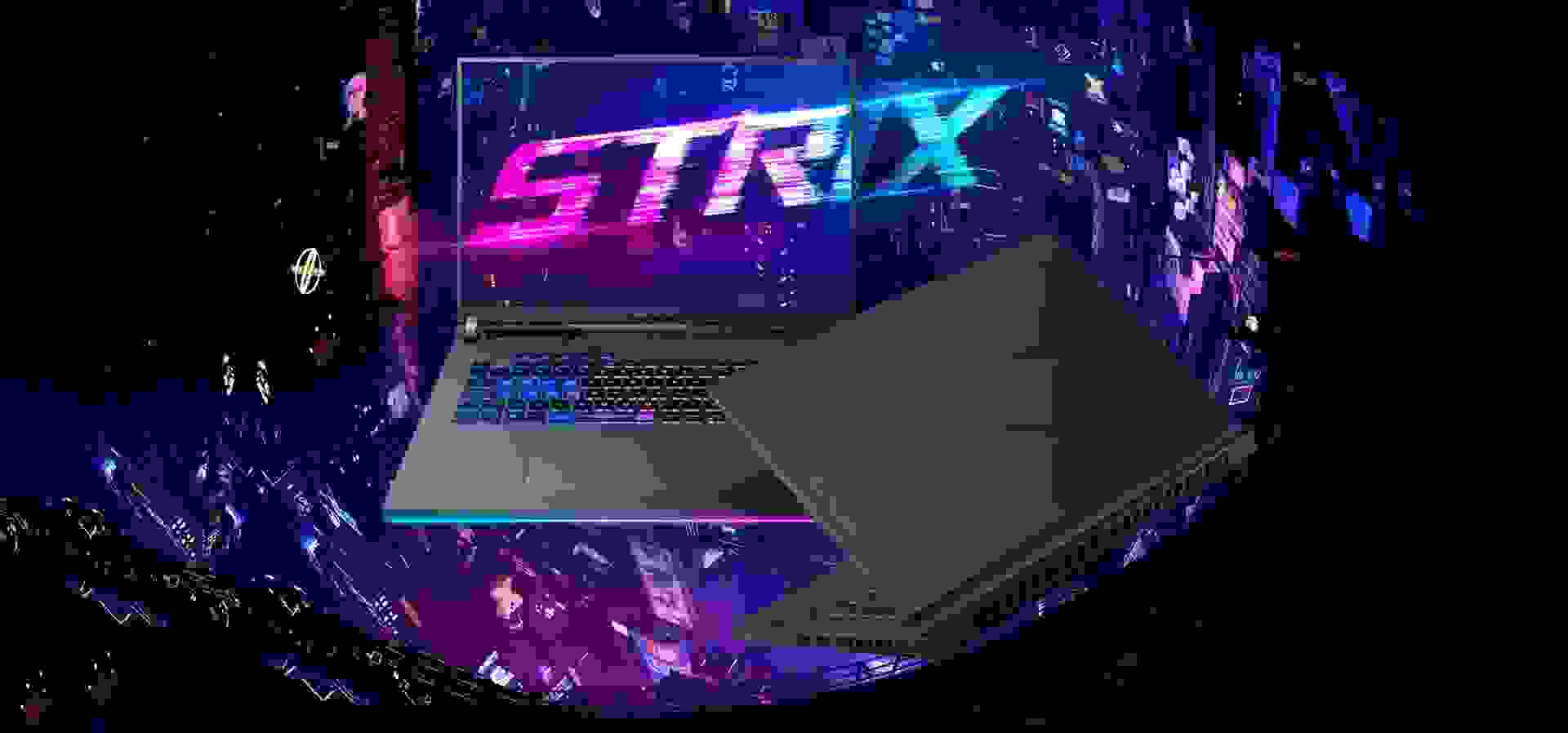 Imagem de fundo do produto Notebook Gamer ASUS ROG Strix G16, RTX 4070, Intel Core i9, 32GB, 2TB SSD, 16" FHD, W11, Volt Green - G614JIR-N4065W