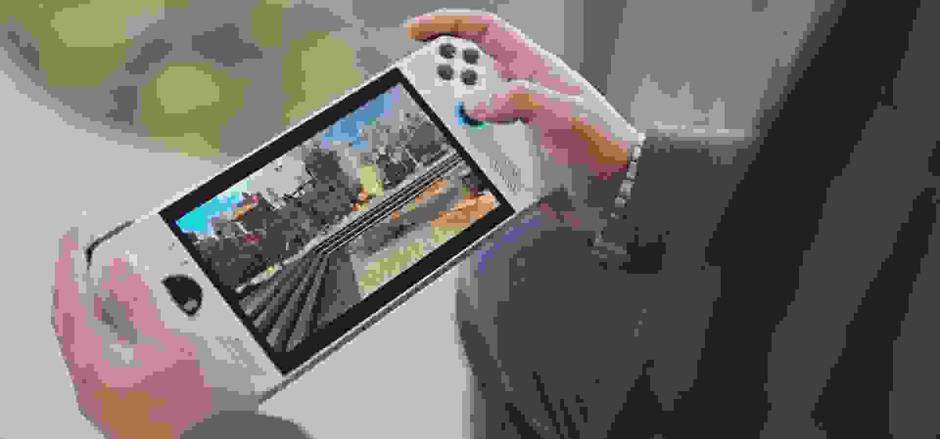 Imagem de fundo do produto Console Portátil ASUS ROG Xbox Ally Branco - RC73YA-XB