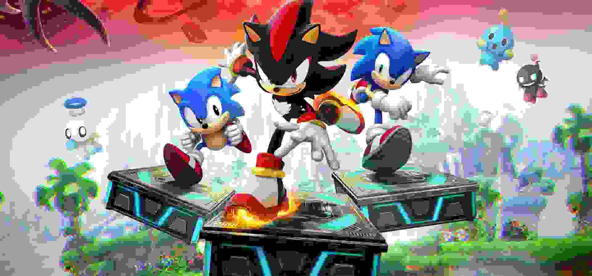 Imagem de fundo do produto Sonic x Shadows Generations Switch 2 - Físico