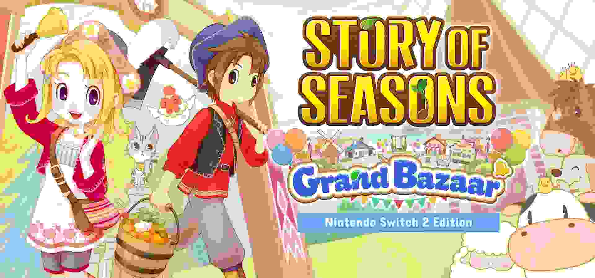 Imagem de fundo do produto Story of Seasons: Grand Bazaar Switch 2 - Físico