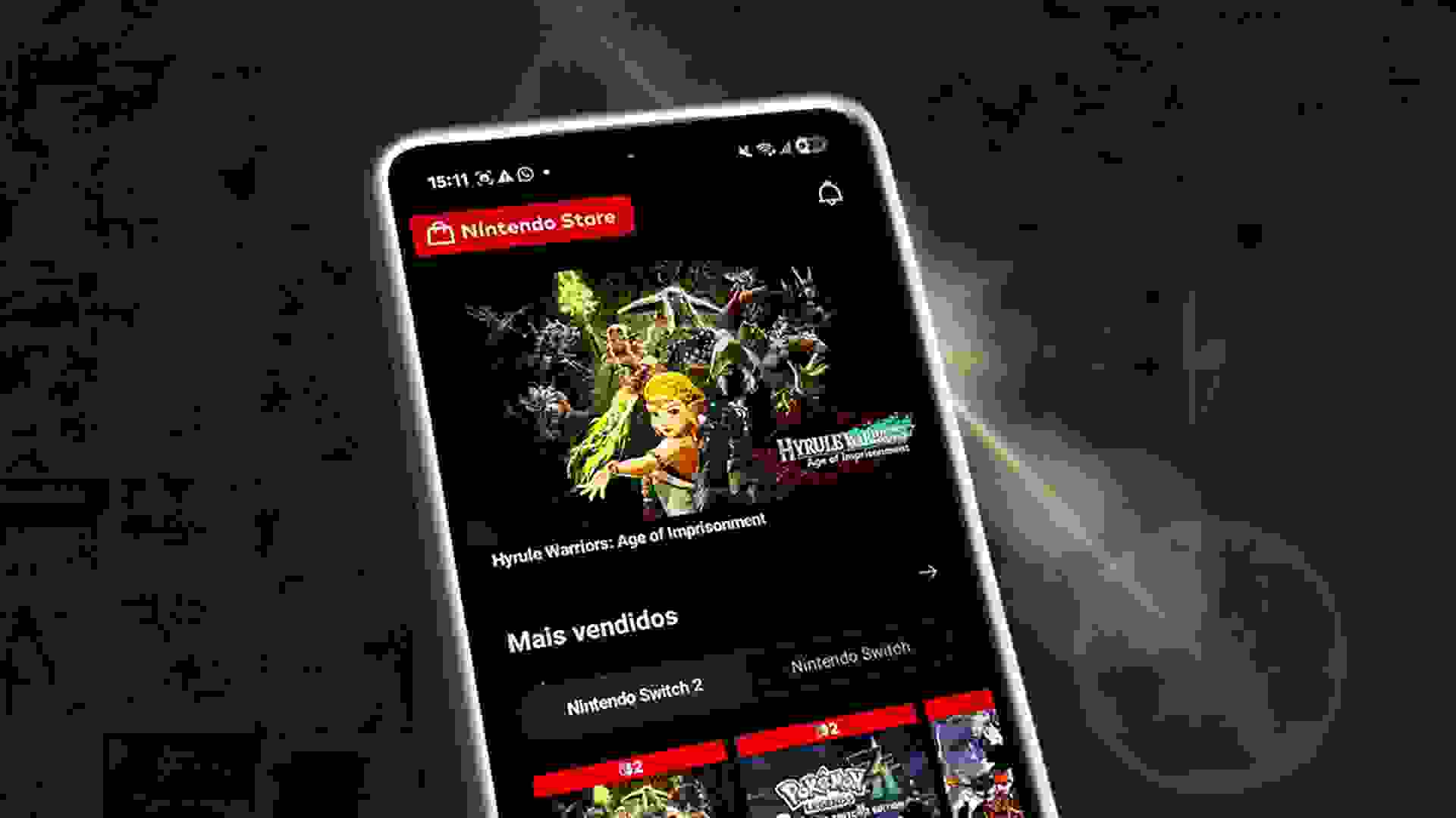 Imagem de fundo do produto Nintendo lança app que possui histórico de jogos