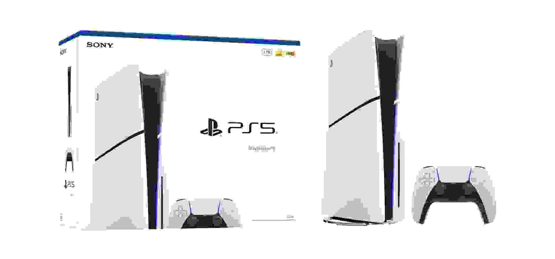 Imagem de fundo do produto Console PlayStation 5 Edição Slim Disk 1TB + Controle Dualsense - Branco