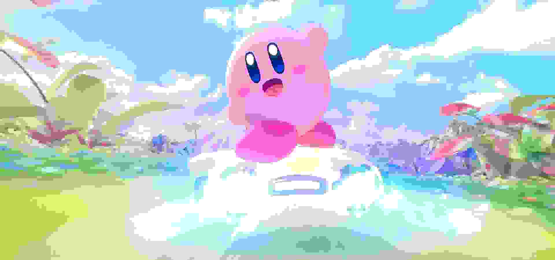 Imagem de fundo do produto Kirby Air Riders Switch 2 - Físico