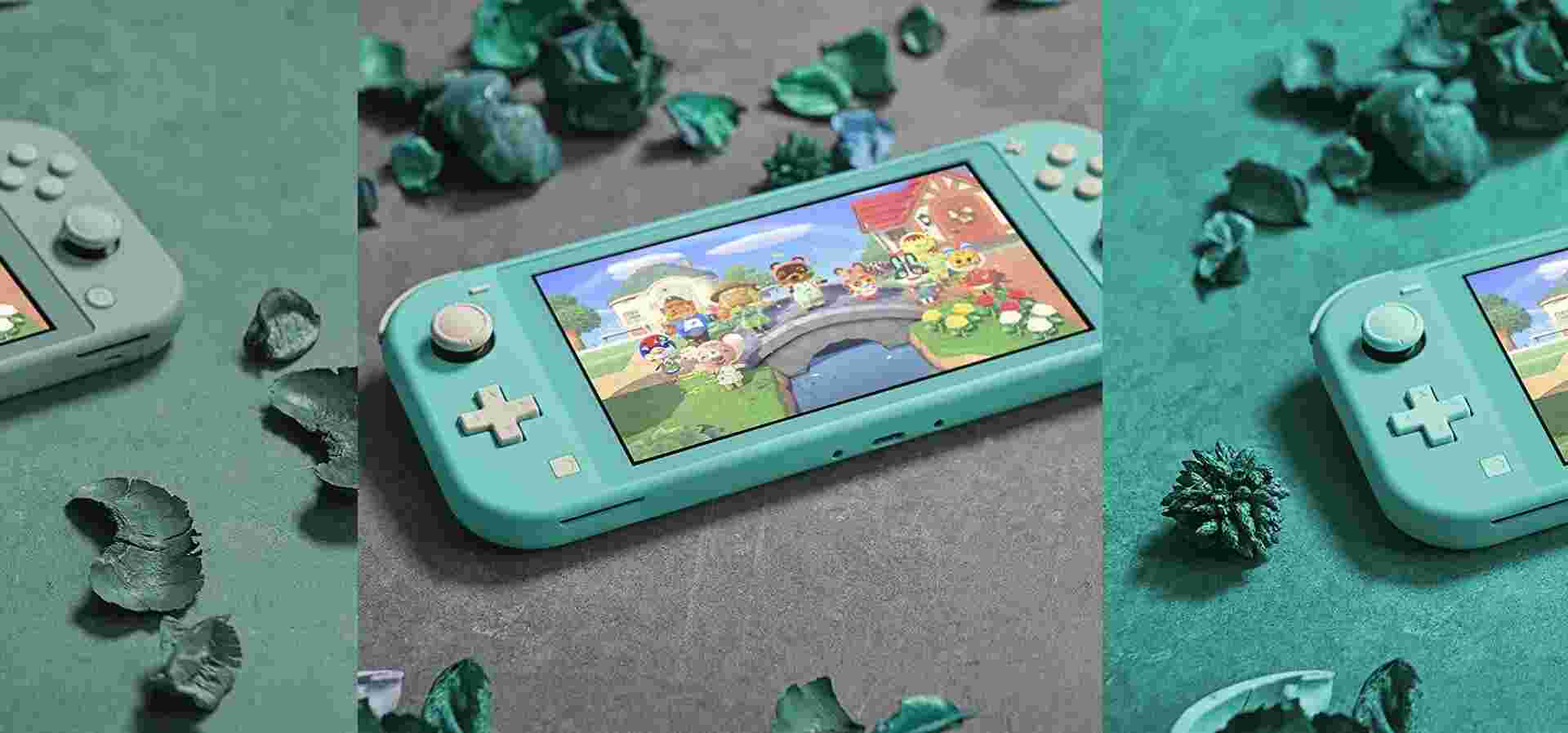 Imagem de fundo do produto Case Silicone Nintendo Switch Lite - Turquesa