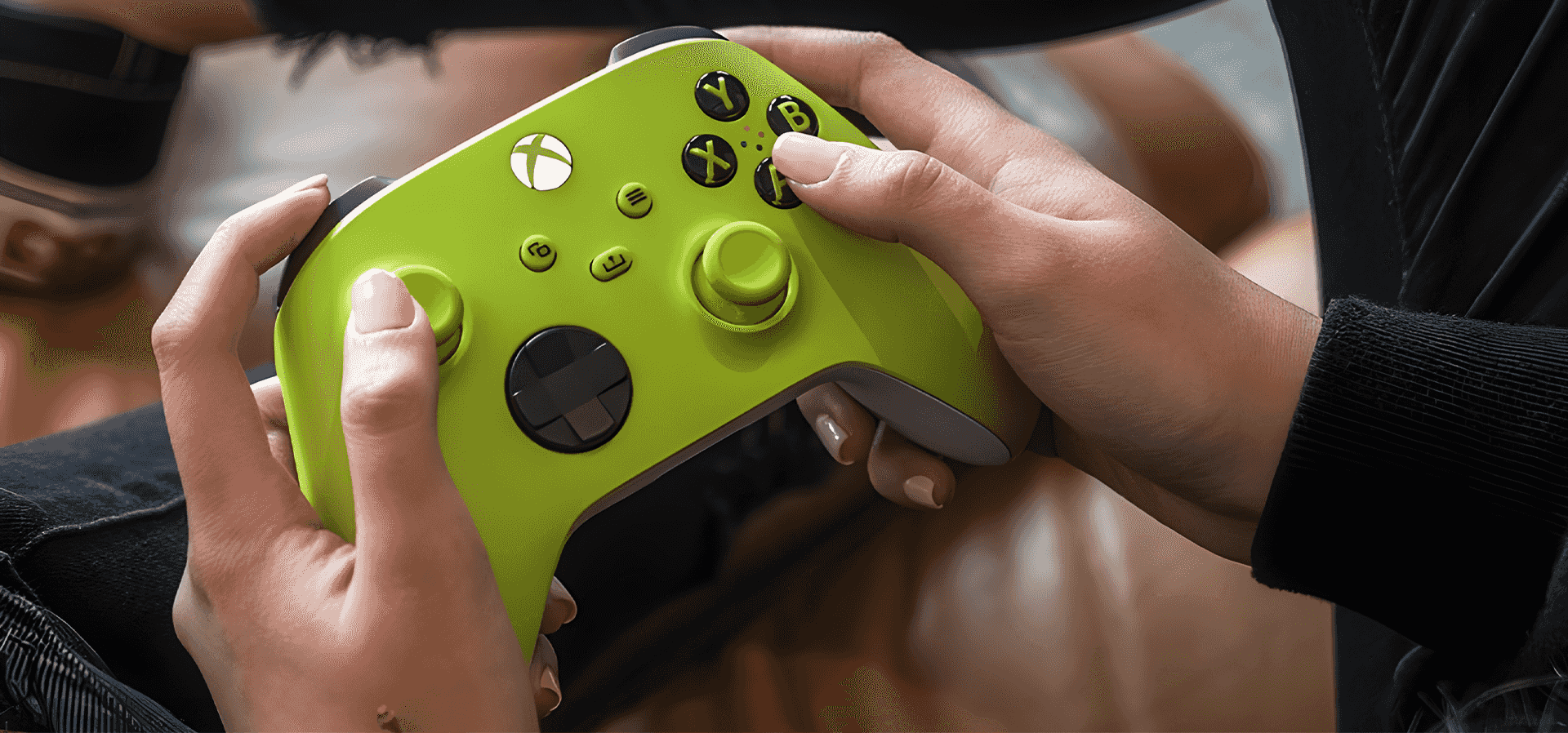 Imagem de fundo do produto Controle Sem Fio Xbox – Electric Volt