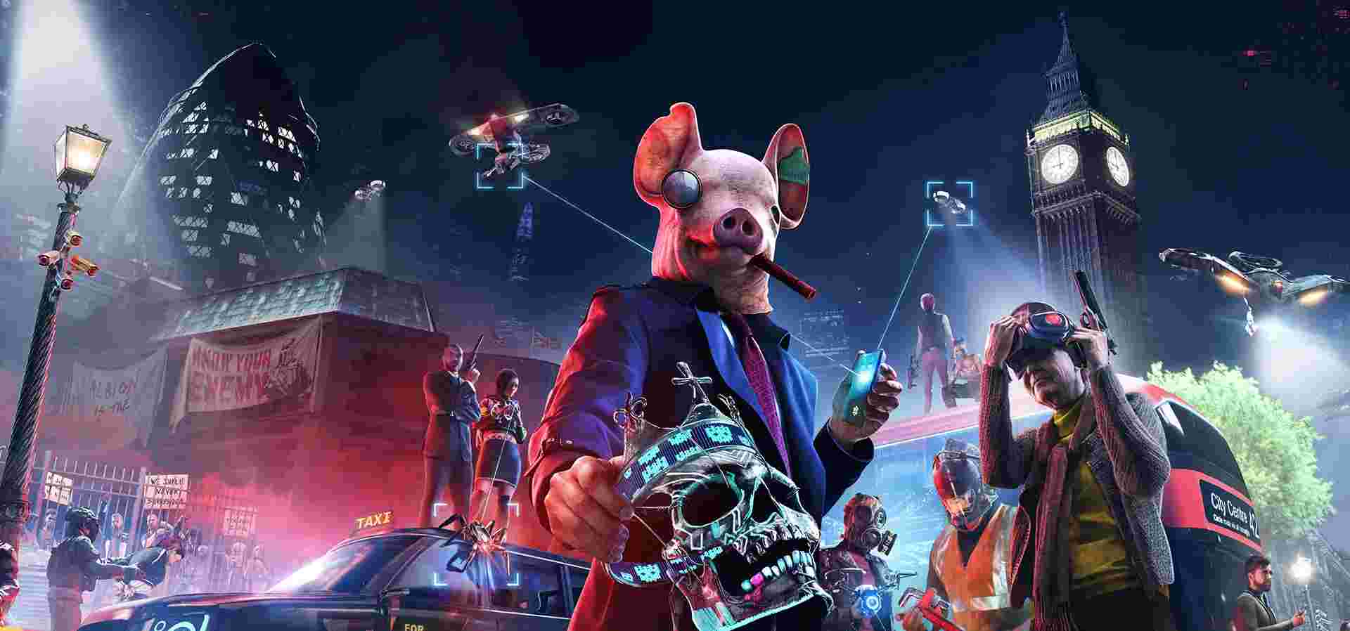 Imagem de fundo do produto WATCH DOGS LEGION PS5 - Físico