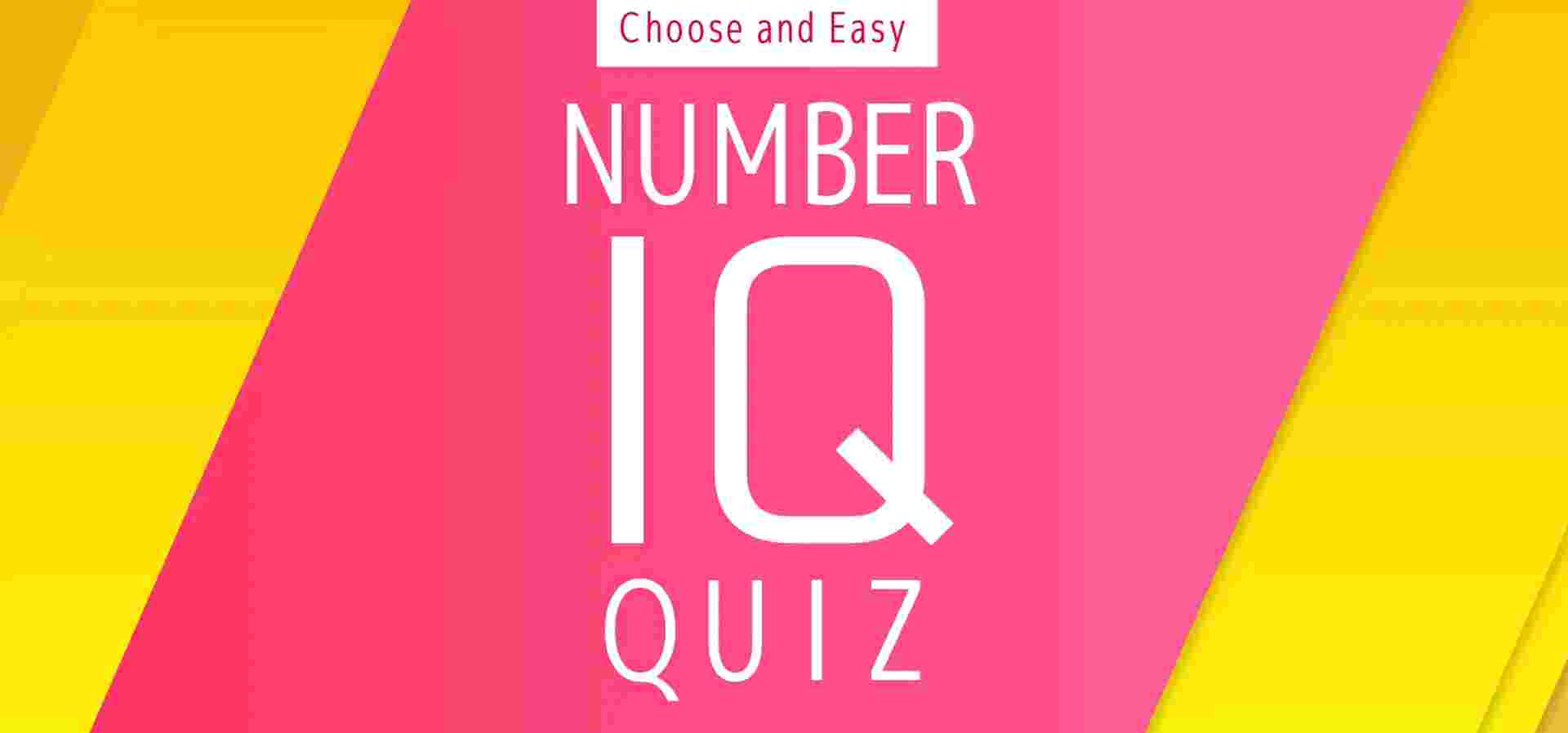 Imagem de fundo do produto Choose and Easy NUMBER IQ QUIZ - Switch