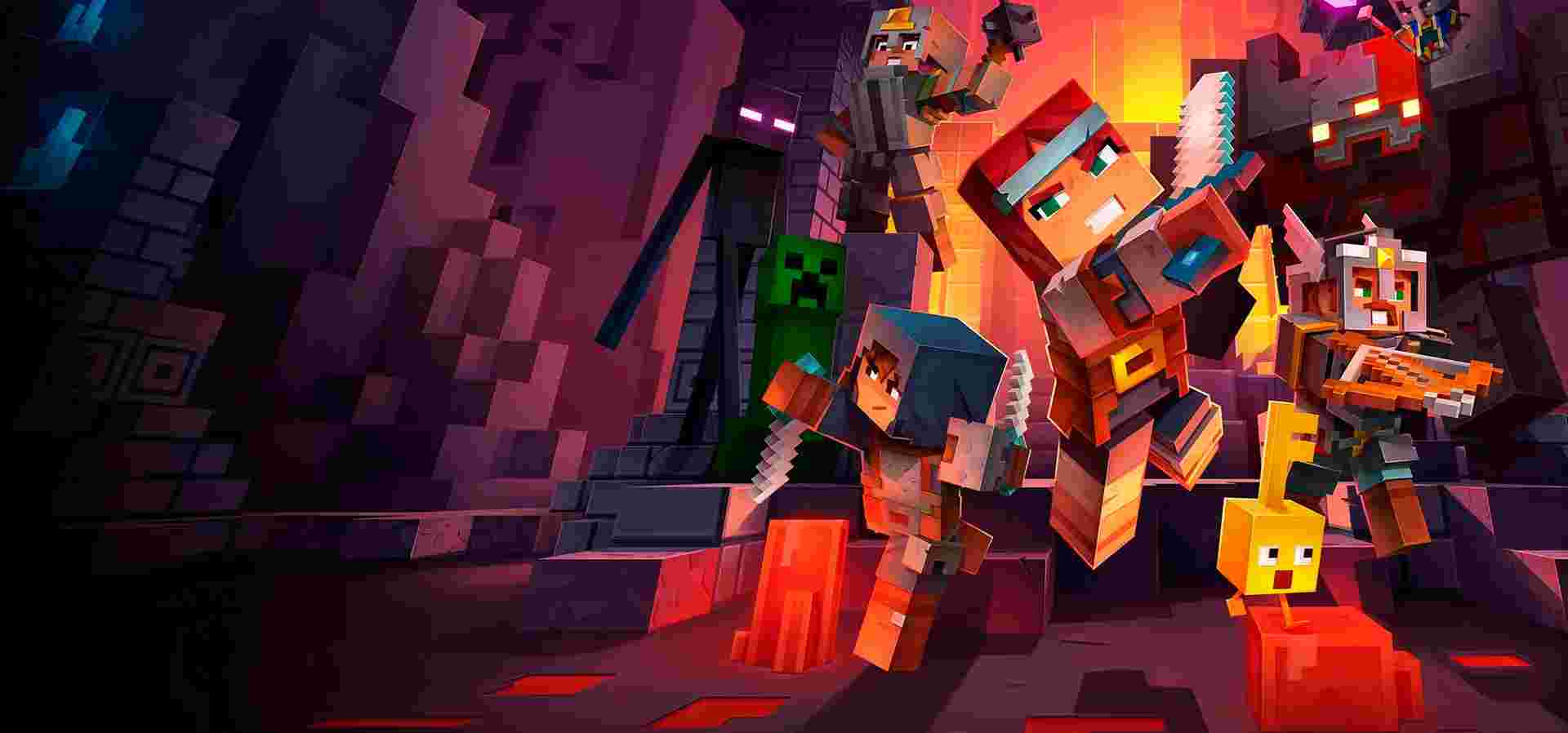 Imagem de fundo do produto Minecraft Dungeons - PS4