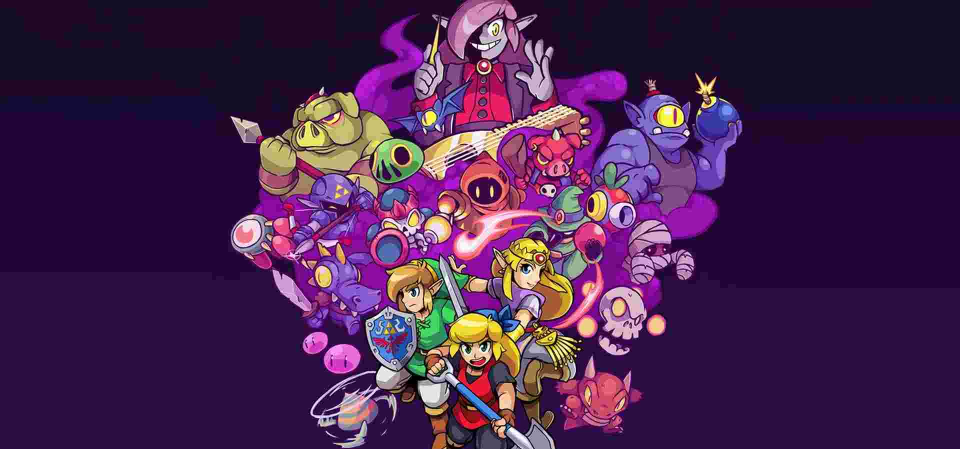 Imagem de fundo do produto Cadence of Hyrule: Crypt of the NecroDancer featuring The Legend of Zelda + Cadence of Hyrule Season Pass Switch