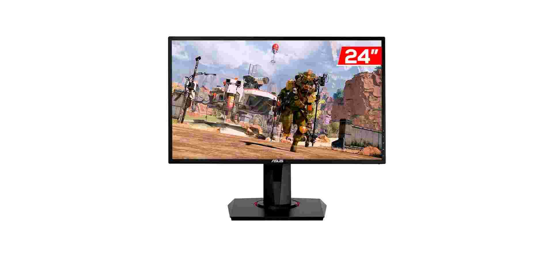 Imagem de fundo do produto Monitor Gamer Asus VG248QG 24'' Full HD 165HZ 0,5MS TN HDMI DP G-SYNC