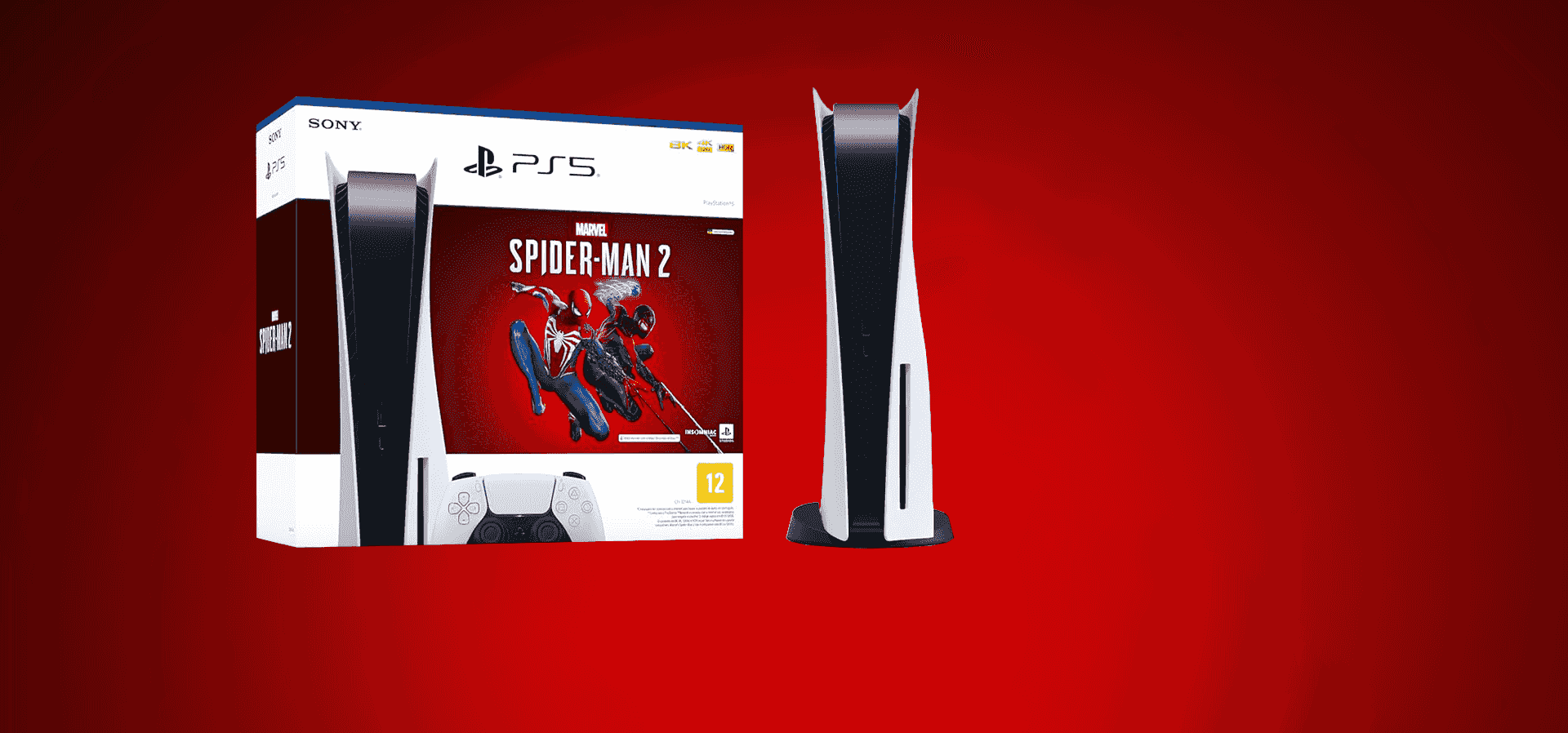 Imagem de fundo do produto Console PlayStation 5 + Marvel's Spider-Man 2