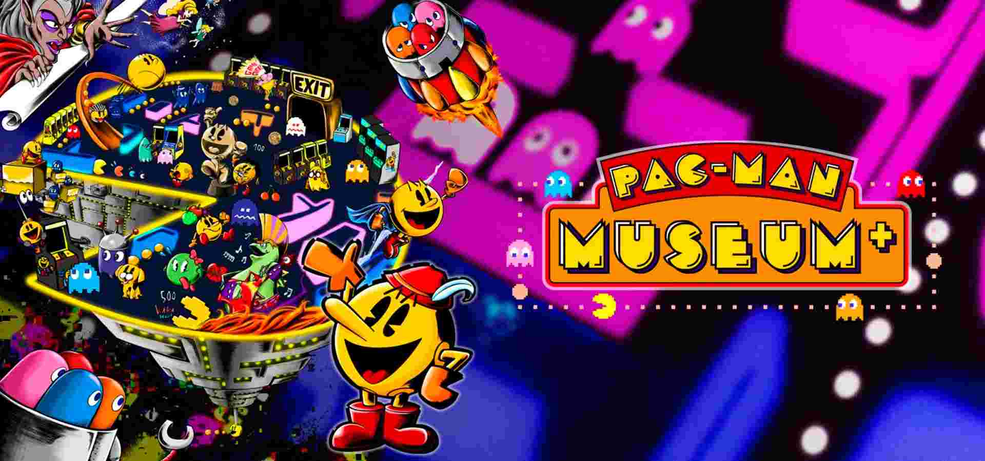 Imagem de fundo do produto Pac-Man Museum+ Switch - Físico