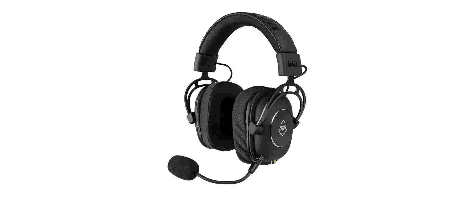 Imagem de fundo do produto Headset Gamer Mancer Quartz, Drivers 50mm, Preto, MCR-QTZ-BL01